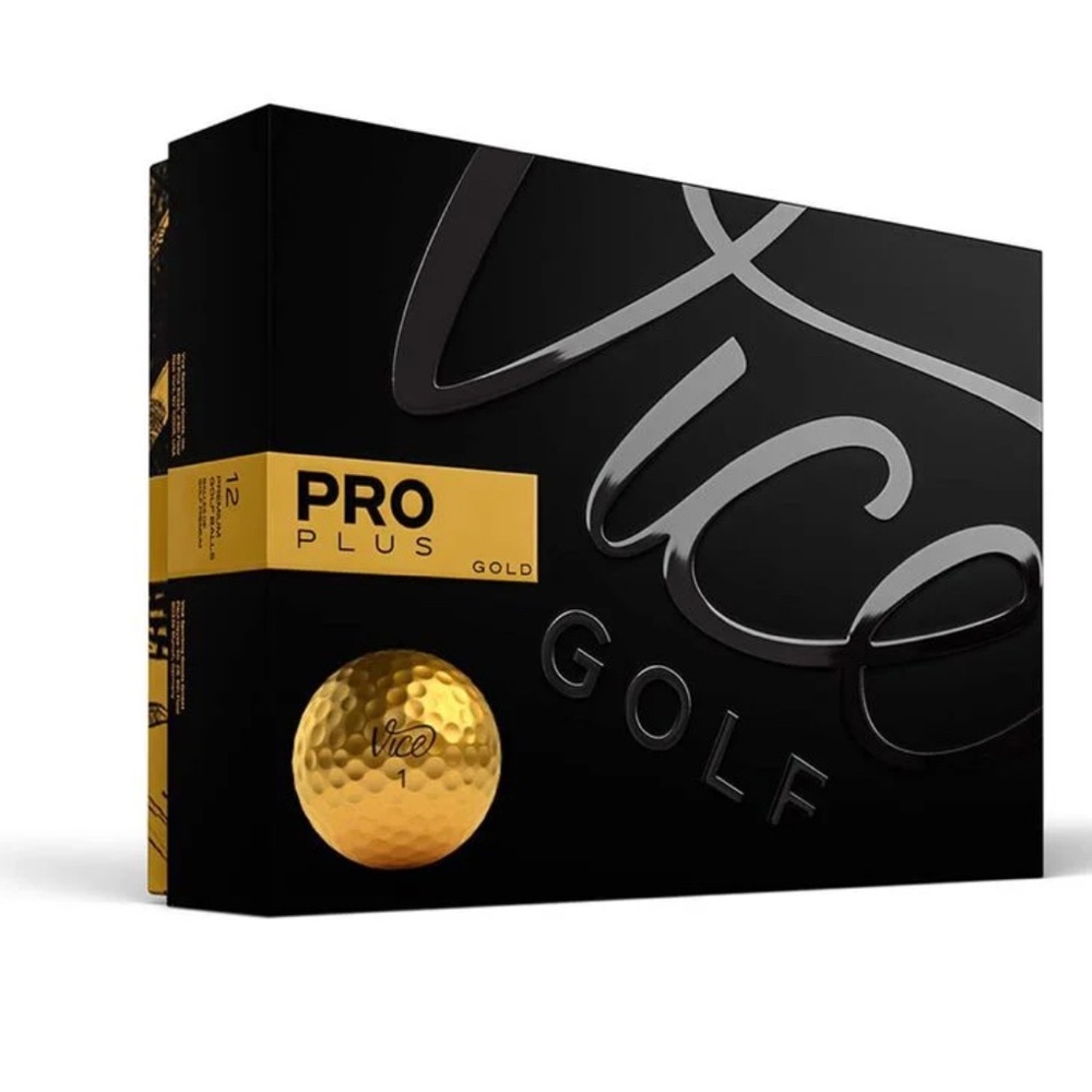 Limited Edition Pro Plus Golf Balls (Gold)
